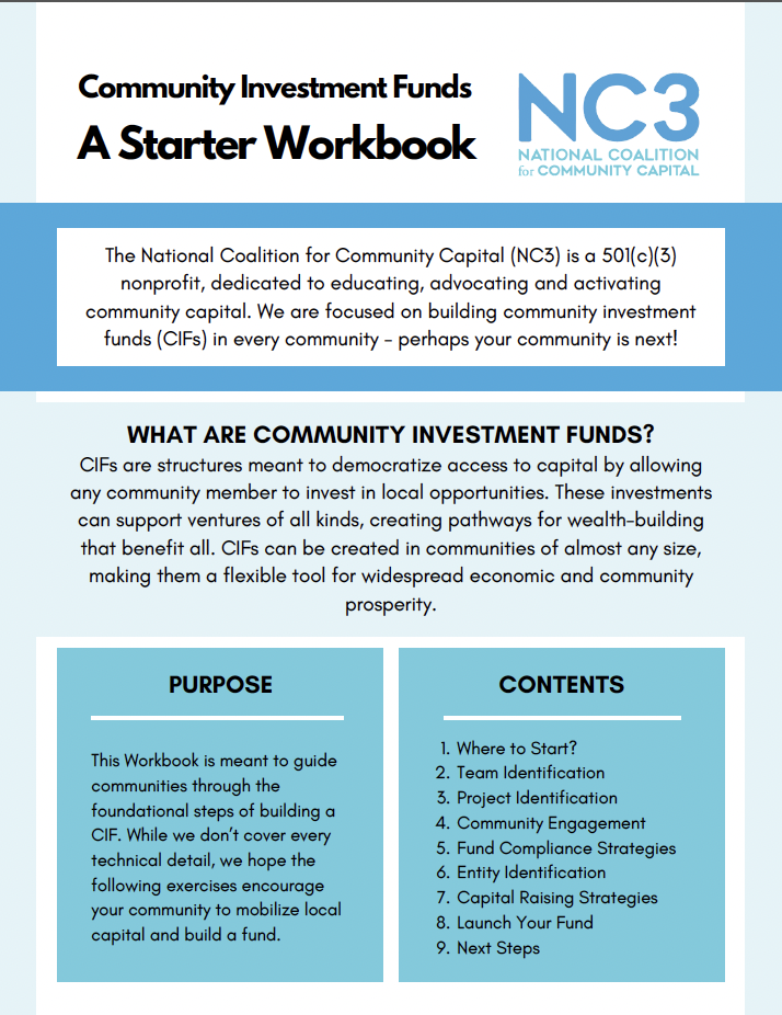 Report for 2025: Changing the Paradigm: Mobilizing Community Investment Funds Event 